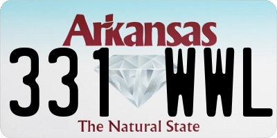 AR license plate 331WWL