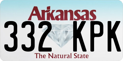 AR license plate 332KPK