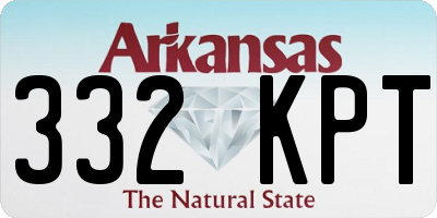 AR license plate 332KPT