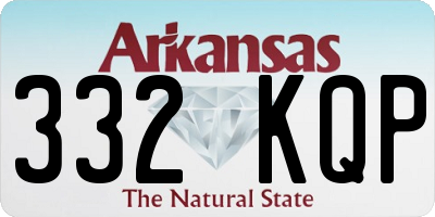 AR license plate 332KQP