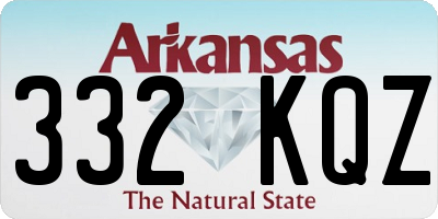 AR license plate 332KQZ