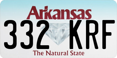 AR license plate 332KRF