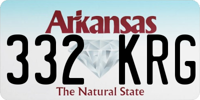 AR license plate 332KRG