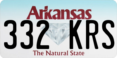 AR license plate 332KRS