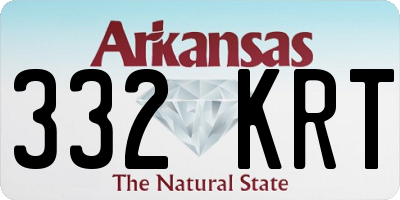 AR license plate 332KRT