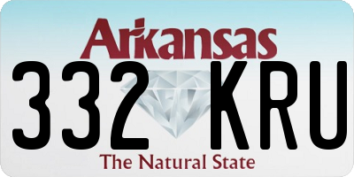 AR license plate 332KRU