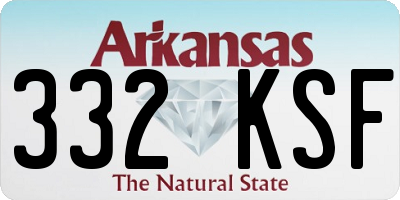 AR license plate 332KSF