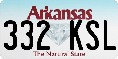 AR license plate 332KSL