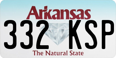 AR license plate 332KSP