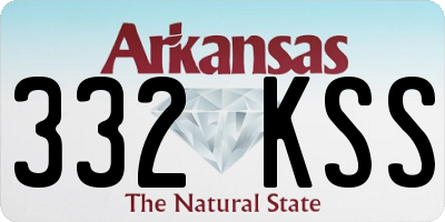 AR license plate 332KSS