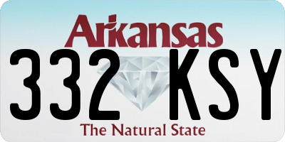AR license plate 332KSY