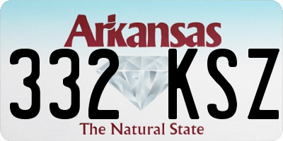 AR license plate 332KSZ