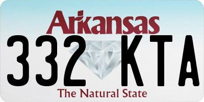 AR license plate 332KTA