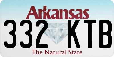 AR license plate 332KTB