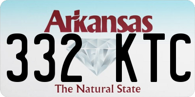 AR license plate 332KTC