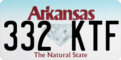 AR license plate 332KTF