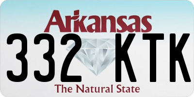 AR license plate 332KTK