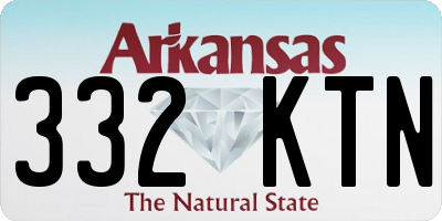 AR license plate 332KTN