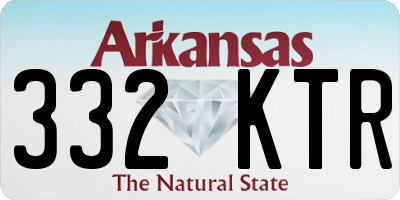 AR license plate 332KTR