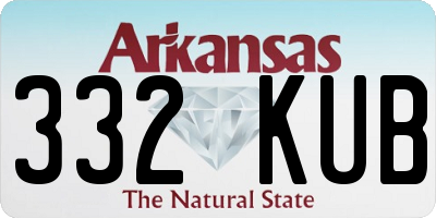 AR license plate 332KUB