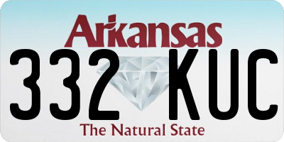 AR license plate 332KUC