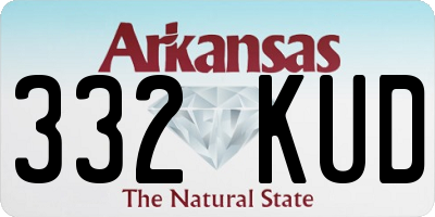 AR license plate 332KUD