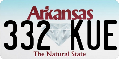 AR license plate 332KUE