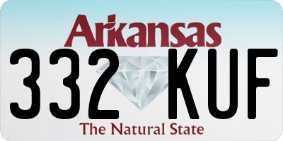 AR license plate 332KUF