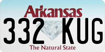 AR license plate 332KUG