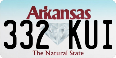 AR license plate 332KUI