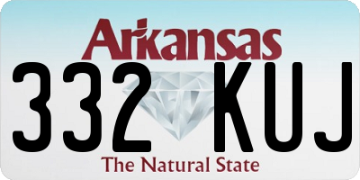 AR license plate 332KUJ
