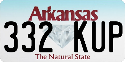 AR license plate 332KUP