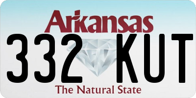 AR license plate 332KUT