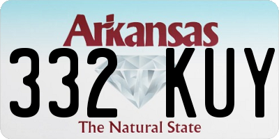 AR license plate 332KUY