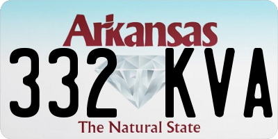 AR license plate 332KVA