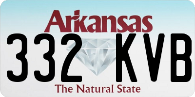 AR license plate 332KVB