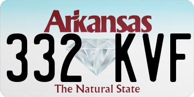 AR license plate 332KVF