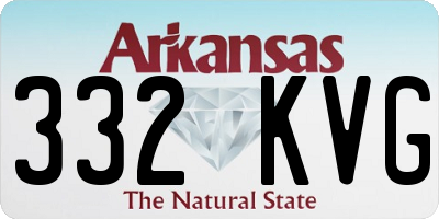 AR license plate 332KVG