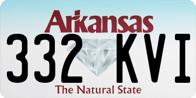 AR license plate 332KVI