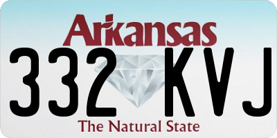 AR license plate 332KVJ
