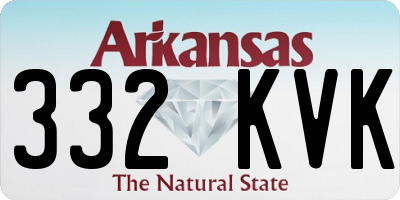 AR license plate 332KVK