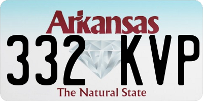AR license plate 332KVP