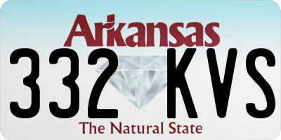 AR license plate 332KVS