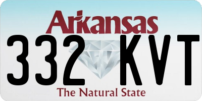 AR license plate 332KVT