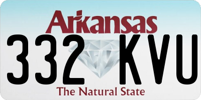 AR license plate 332KVU