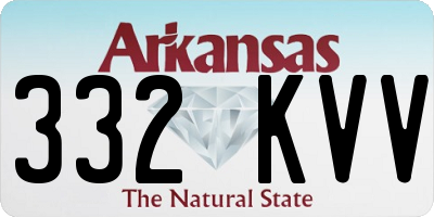 AR license plate 332KVV
