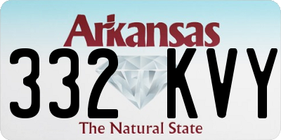 AR license plate 332KVY
