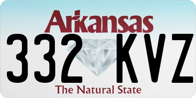 AR license plate 332KVZ