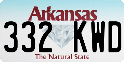 AR license plate 332KWD