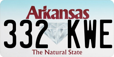 AR license plate 332KWE